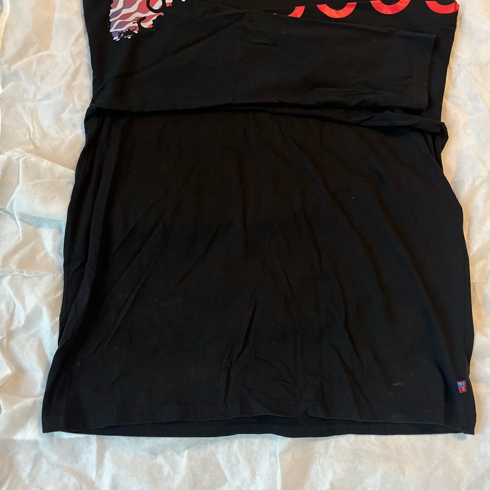 COOGI Black Long Sleeve Tee with Red Accent